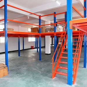 Industrial Multi-Layer Mezzanine Floor Racks Warehouse Storage Kits Staircase Systems Cold Rolled Steel Selective Pallet Rack