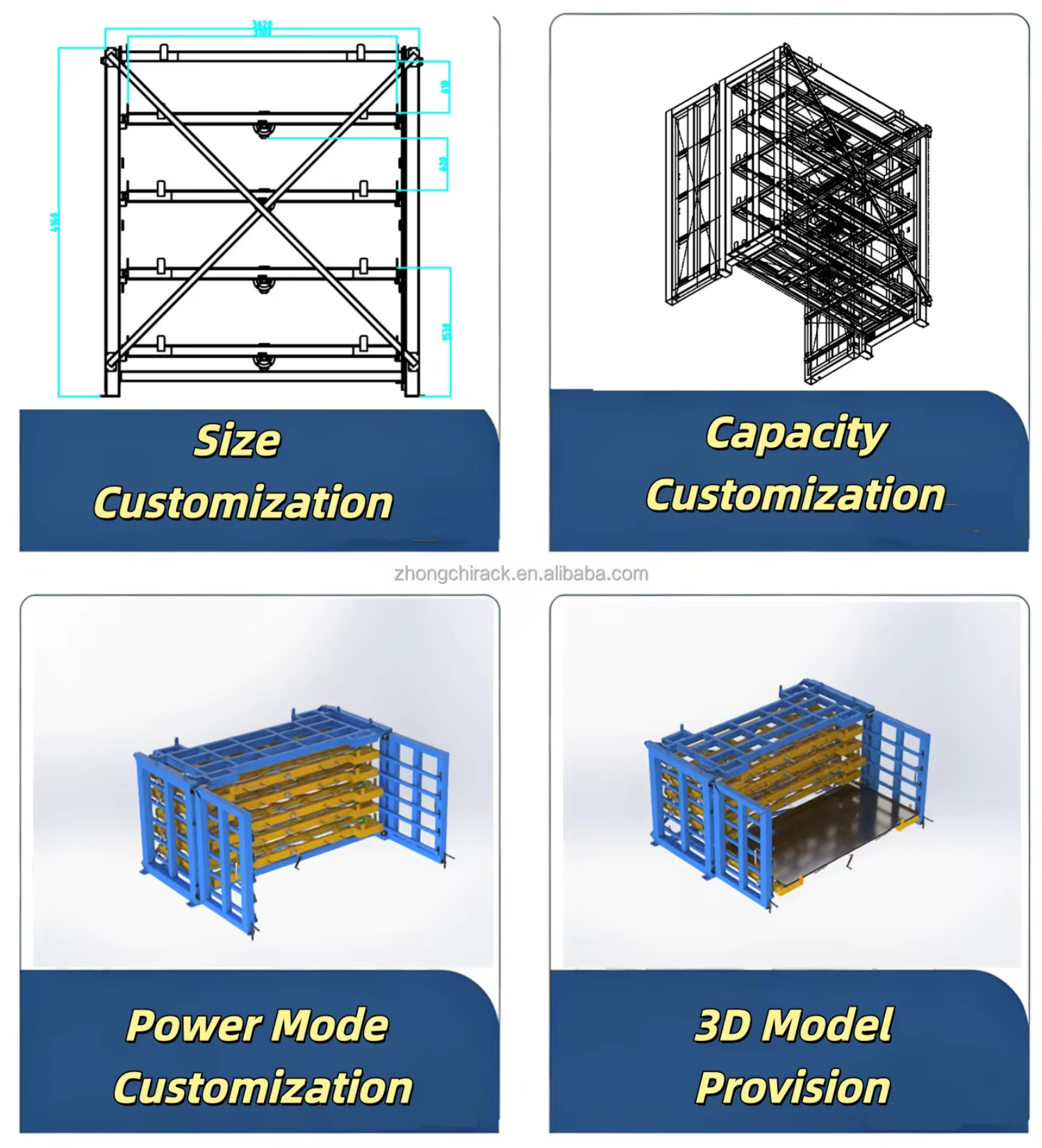 Smart Steel Sheet Storage System Vertical Type Rack for Industrial Warehouse Automation