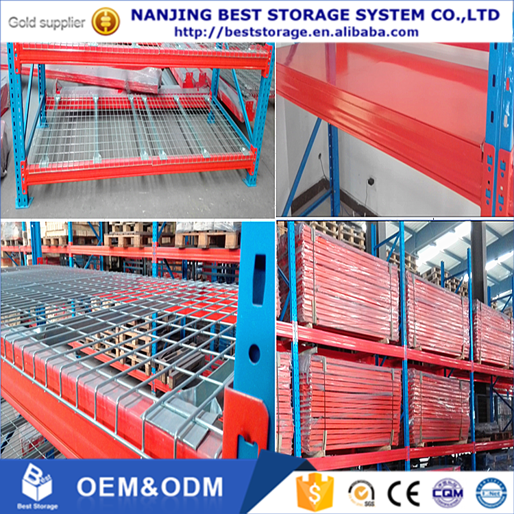 ISO CE Standard 5 Layer Corrosion Protection Blue and Orange Selective High Bay Storage Heavy Duty Pallet Racking System