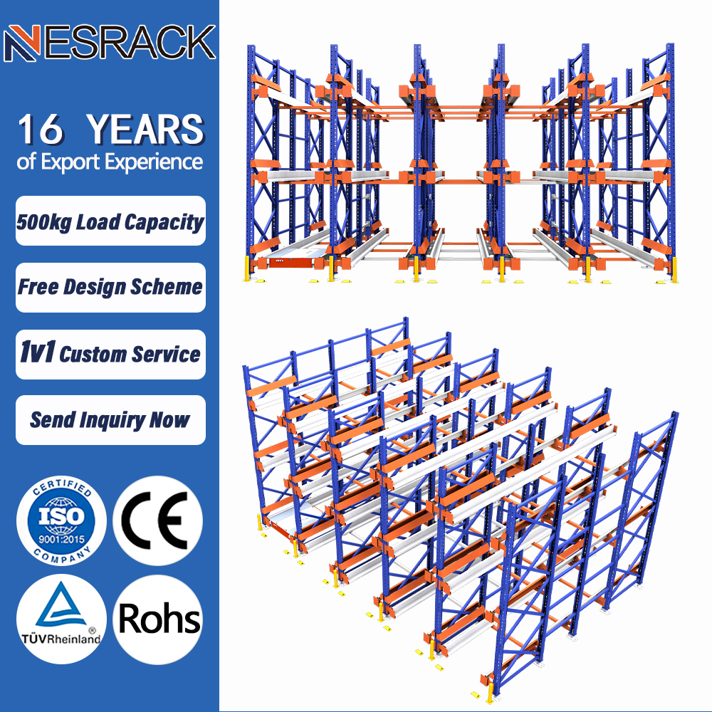 High Density Durable Radio Shuttle Rack High-Quality Heavy Duty Warehouse Pallet Shelves Industrial Storage Racking System