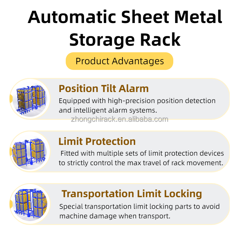 Smart Steel Sheet Storage System Vertical Type Rack for Industrial Warehouse Automation