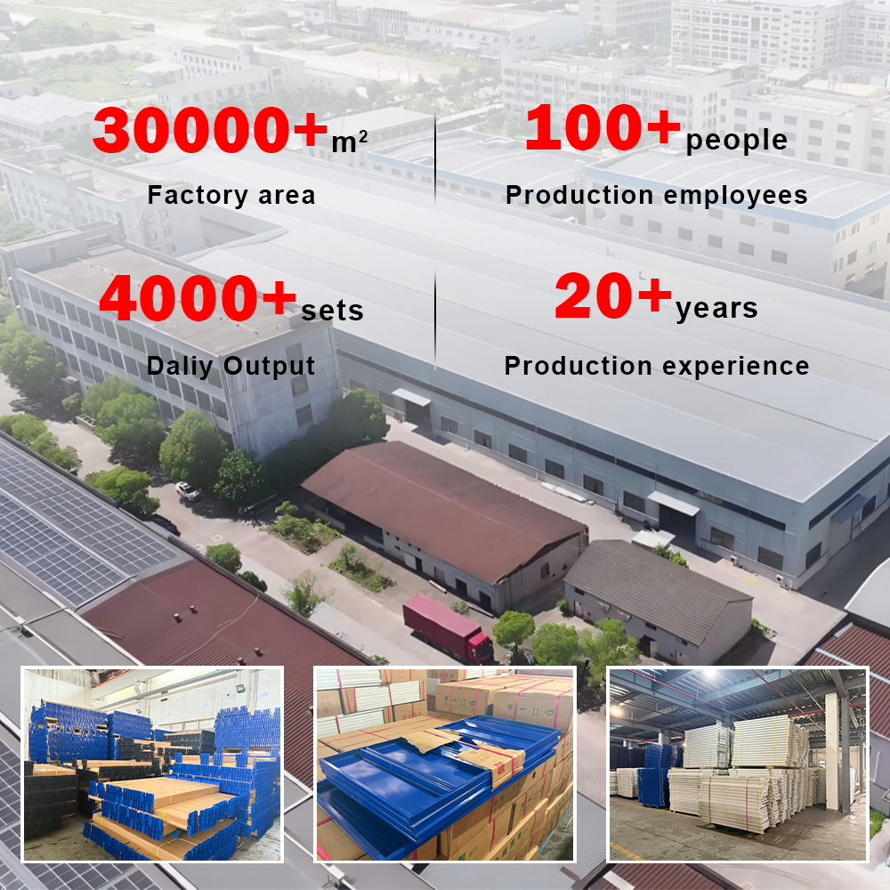 Guci High Space Utilization Heavy Duty Industrial Wearhouse Storage Adjustable Meta Narrow Aisle VNA Pallet Racking System