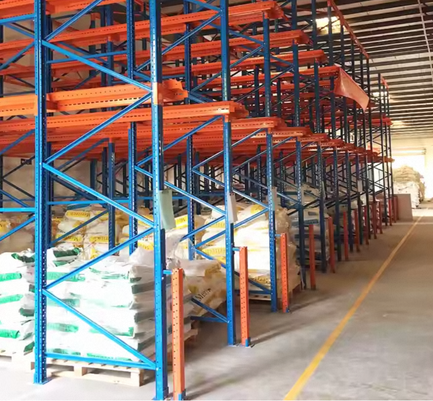 High Quality Adjustable Drive-Through Pallet Rack Industrial Warehouse Drive-In Racking System Folding Metal Storage Rack