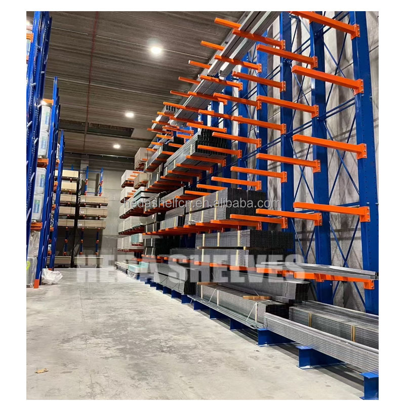 Warehouse Cantilever Racking and Shelf Stacking Rack Heavy Duty Pallet Rack Storage Steel Long Materials Pallet Racks Storage