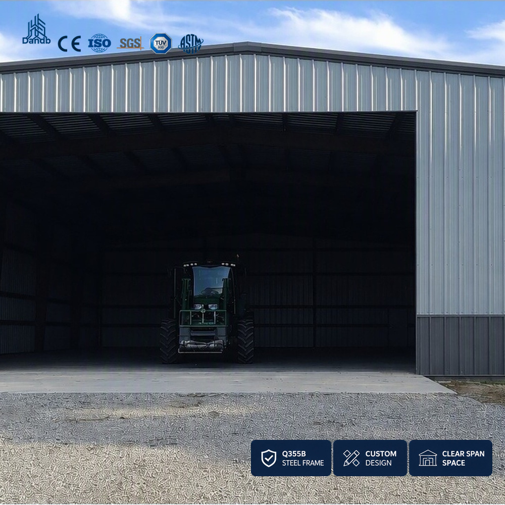 Large Span Warehouse Building Clear Height Storage Facility Pallet Racking System Logistics Space Optimization Design