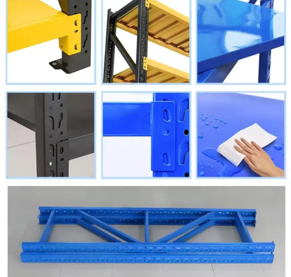 2000*500*2000mm Warehouse Racking Lightweight 100kg/layer Load Metal Assembled Storage Racking