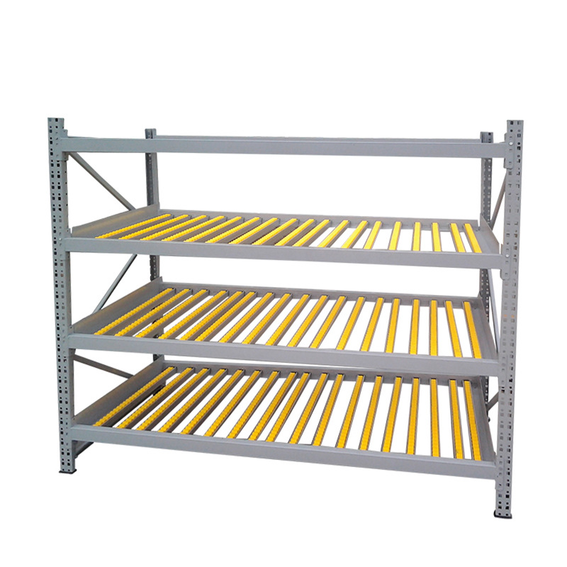 Warehouse Gravity Storage Racking Metal Live Rack Gravity Pallet Flow Rack Cooler Gravity Shelving and Racks