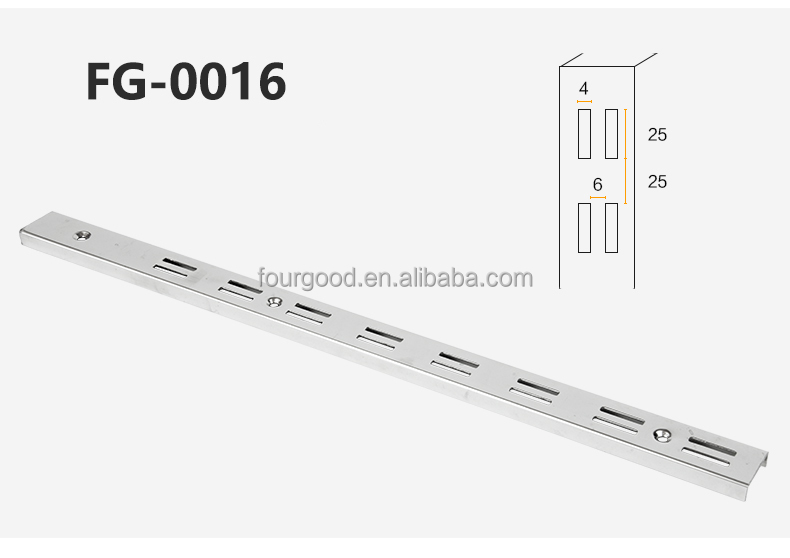 Hot Factor Customized Racking and Shelving System Single Hole Slot Wall Upright