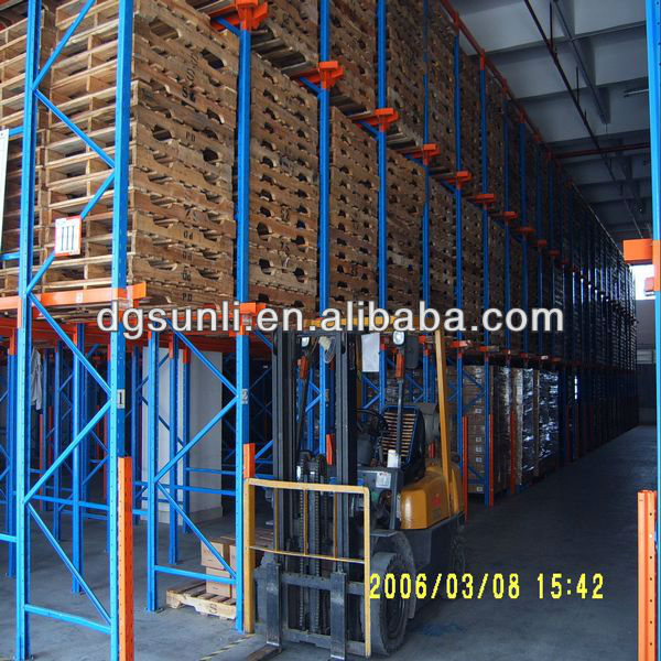 Factory Direct Heavy-Duty Drive-In Selective Steel Racking Warehouse Pallet Stacking Rack Durable Drive-through Storage Shelving