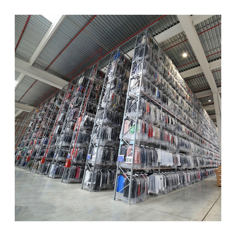 200kg/Layer Q235 Steel Boltless Rack 5-Tier Industrial Warehouse Storage Solution Heavy Duty Clothing Garment Rack System