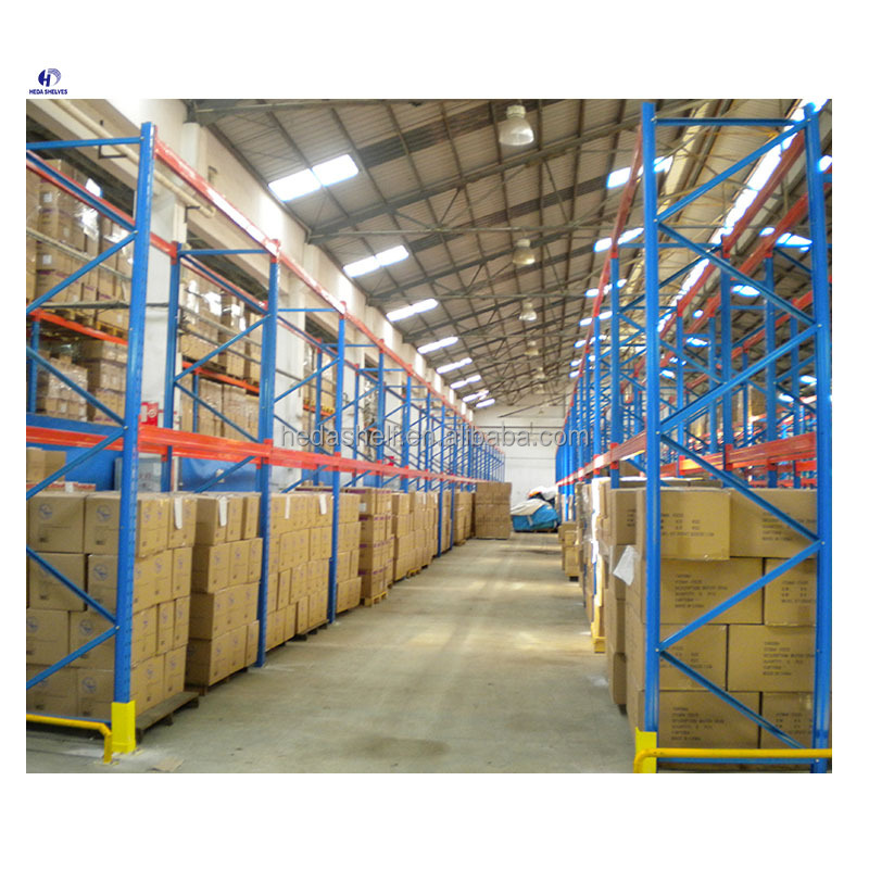Wide Aisle Pallet Racking Heavy Duty Metal Rack Double Deep Clothes Racking System for Warehouse
