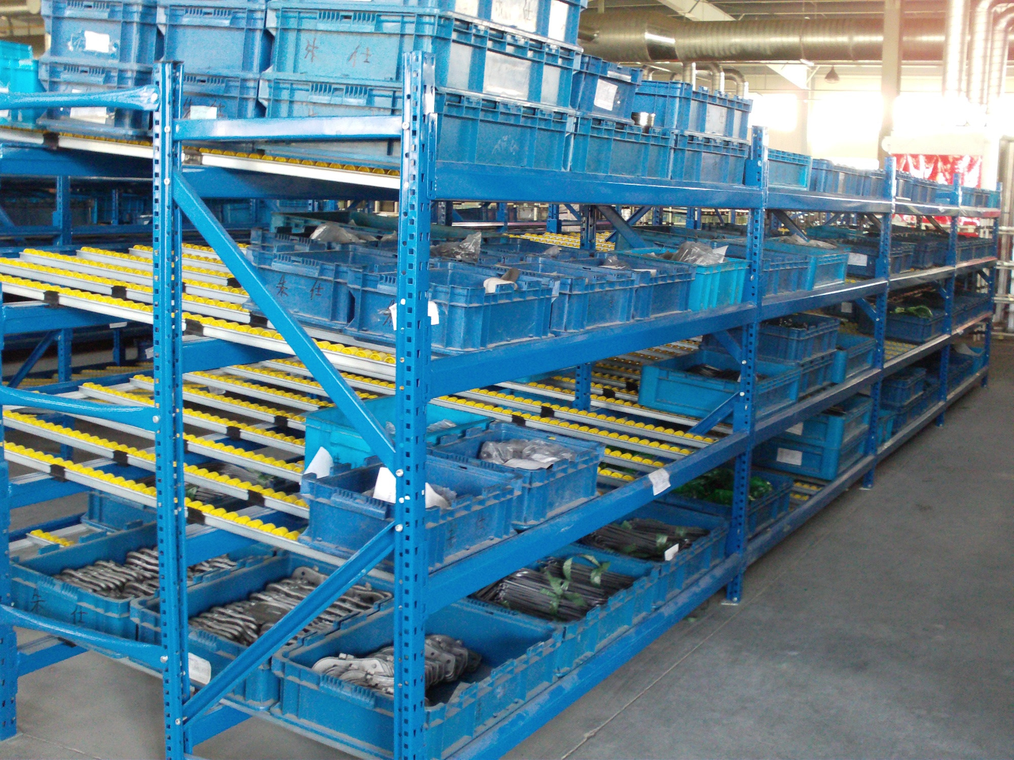 Gravity Feed Carton Storage