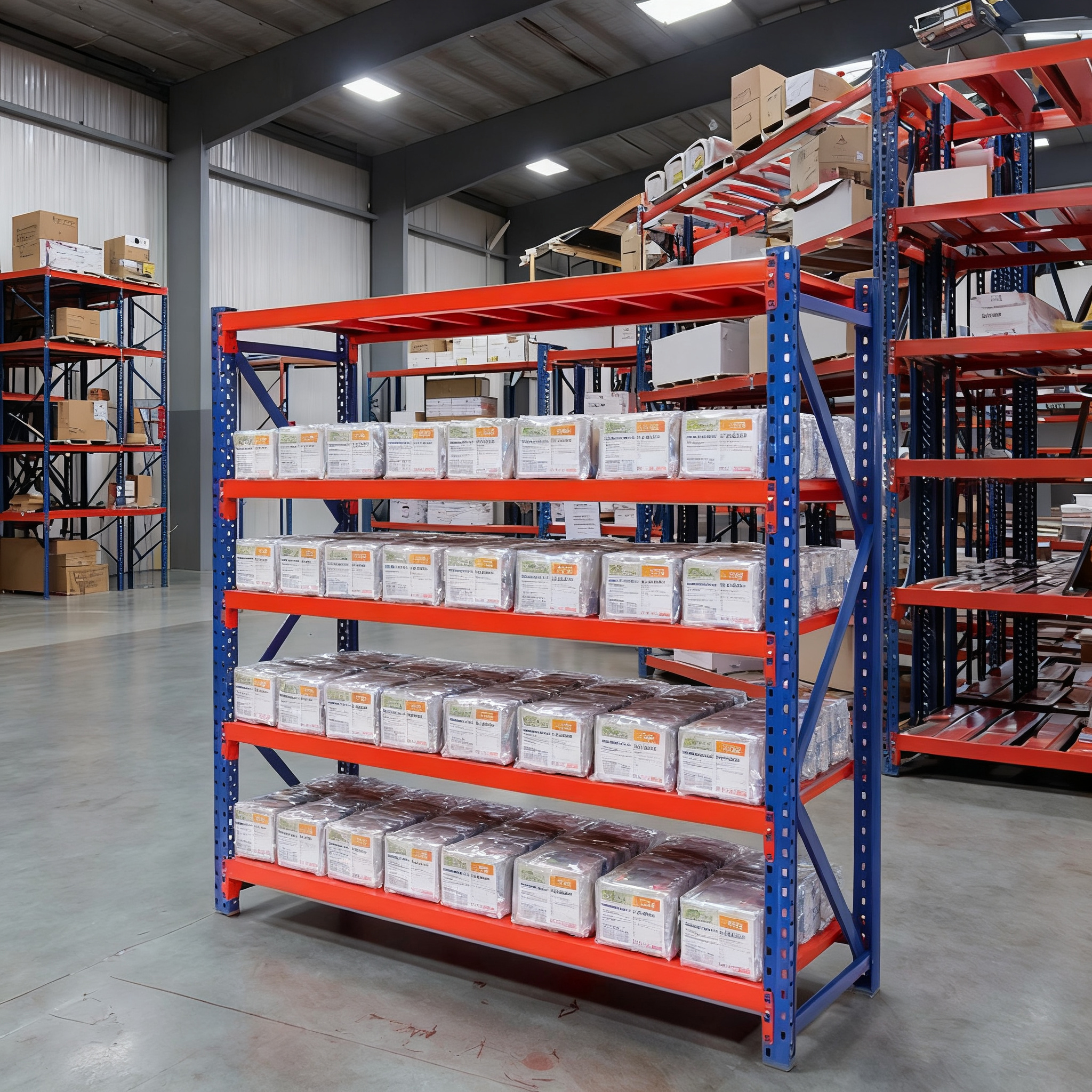 CS Custom Duty Steel Corrosion Protected Brushed Finish Multi-layer Adjustable Card Slot Assembly Industrial Stacking Shelves