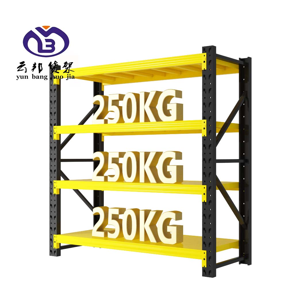 Yunbang Boltless 3-Layer Snap-In Workshop Tools Heavy Duty Industrial Metal Garage Stacking Racks Shelves