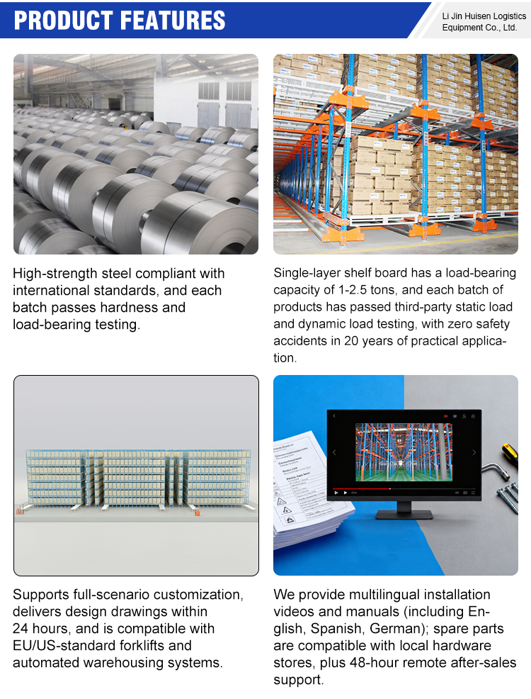 High Density Shuttle Storage System Pallet Radio Automated Warehouse Racking Heavy Duty ASRS OEM