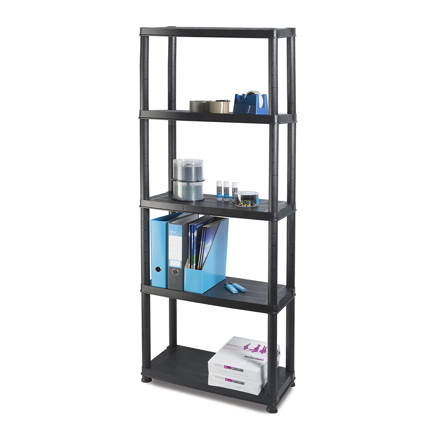 Warehouse Storage Racking System Flexible Design High Precision Plastic Shelving Units for Garage