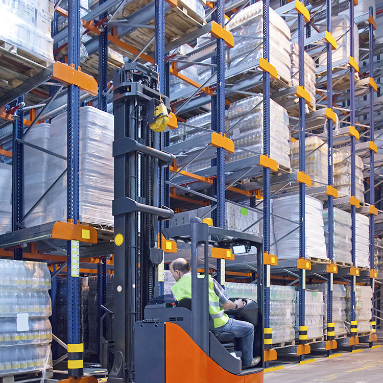 High Quality Warehouse Storage Heavy Duty Drive in Shelves Adjustable Industrial Steel Storage Drive Through Rack