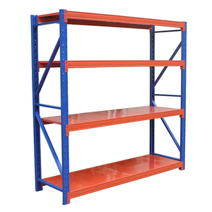 Metal Medium Duty Racking 4 Level Wide Span Shelving Units Boltless Warehouse Storage Rack System