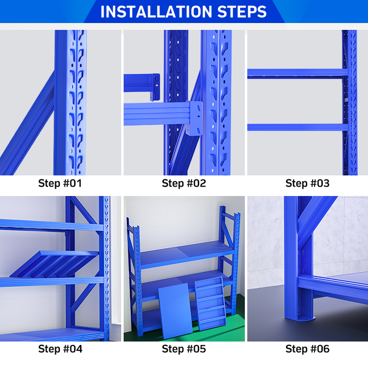 Medium duty shelving structure