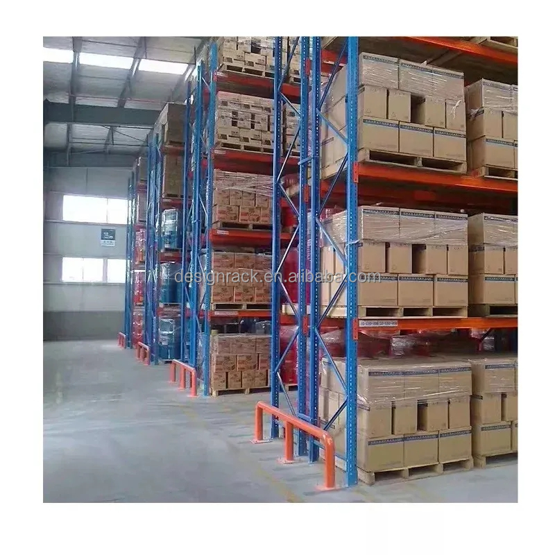 Heavy-Duty Single Deep Forklift Pallet Racks System Industrial Metal Steel Warehouse Storage Racks