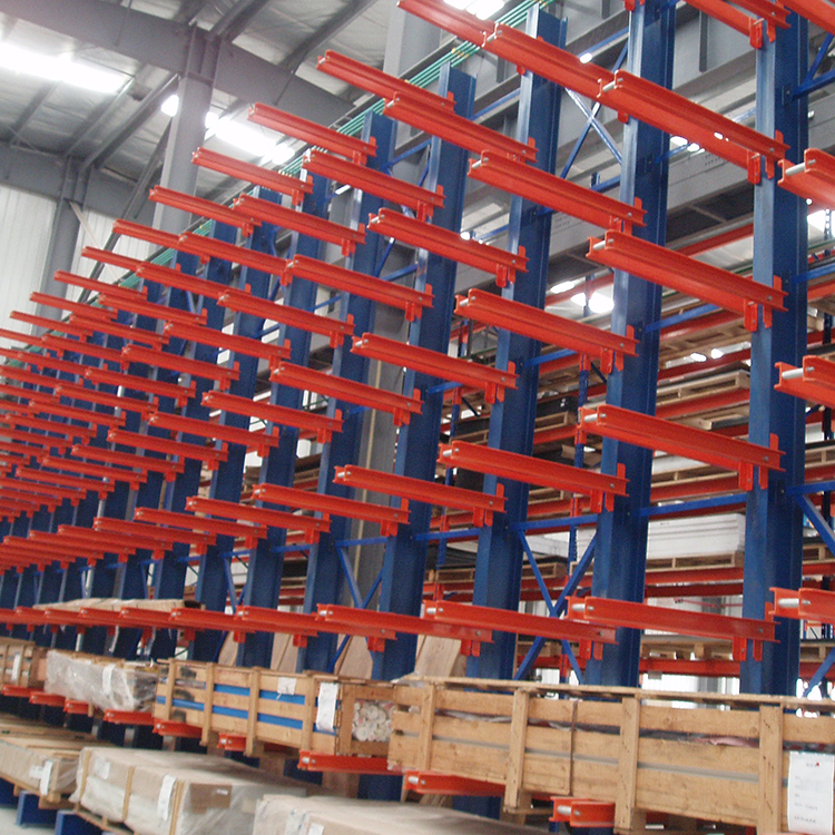 Cantilever Rack Industrial Oustomed Warehouse Racking Tube Cantileved Racks Storage Racks Cantilever Racking For Steel Stock
