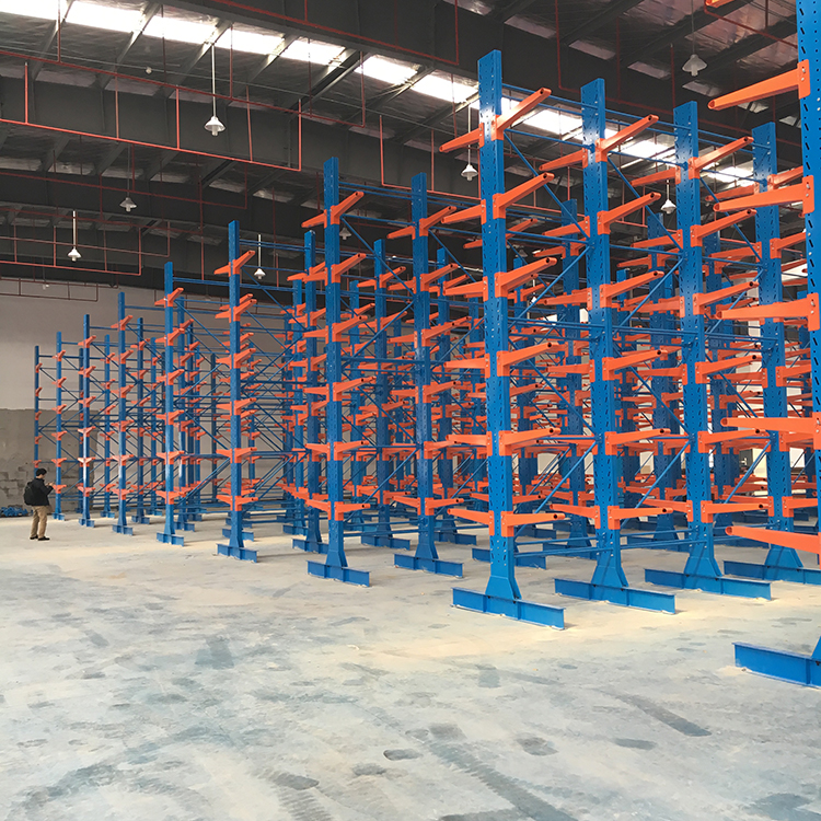 Cantilever Rack Industrial Oustomed Warehouse Racking Tube Cantileved Racks Storage Racks Cantilever Racking For Steel Stock