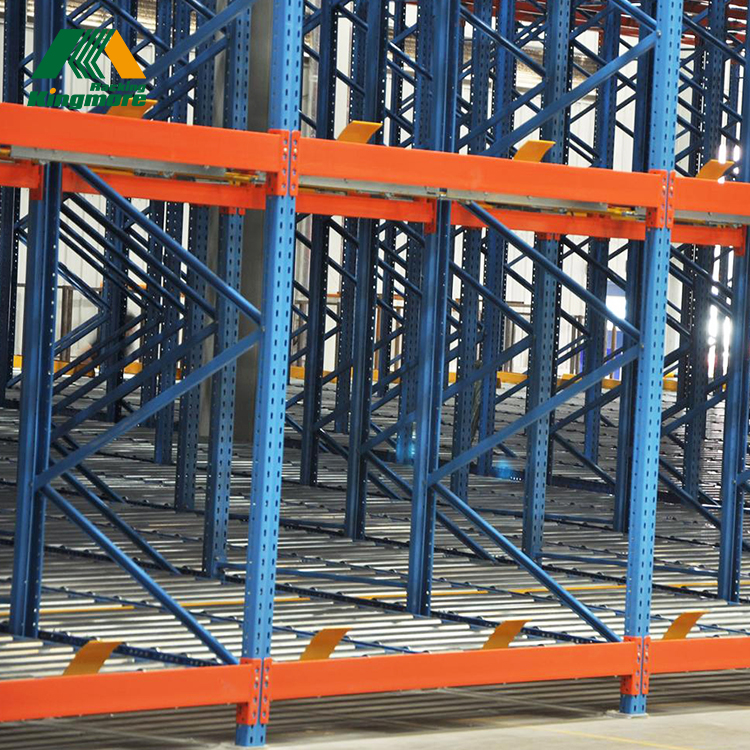 Automated Carton Flow Gravity Racking FIFO Steel Roller Warehouse Storage System Heavy Duty Pallet Live Rack