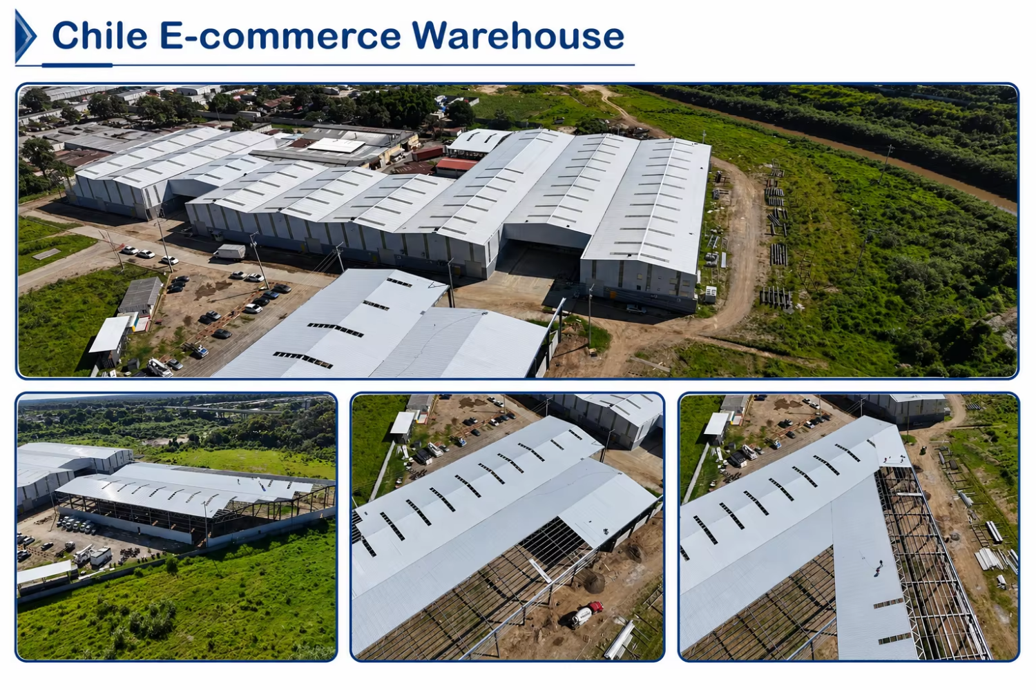 Large Span Warehouse Building Clear Height Storage Facility Pallet Racking System Logistics Space Optimization Design