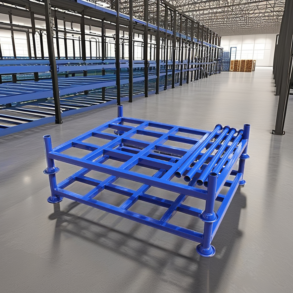 Heavy Duty Detachable Steel Stacking Rack CASE CARTER OEM Roll Rack For Textile Warehouse Storage Cargo &amp; Storage Equipment