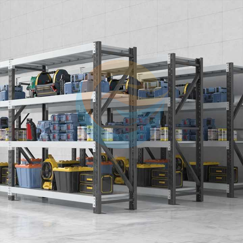 Industrial Storage Warehouse Systems Medium Duty 500kg Per Tier Stack Racks and Shelves for Warehousing &amp; Inventory Management
