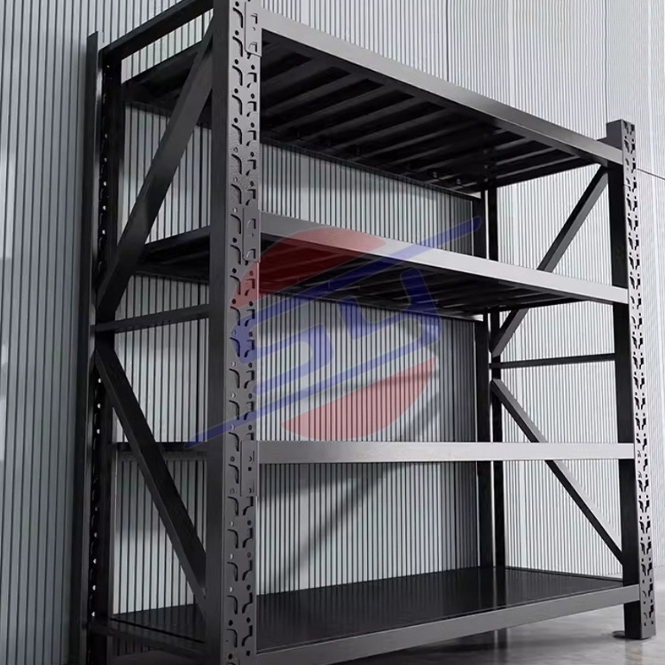 Customizable 4-Tier Metal Pallet Racking Wholesale Warehouse Steel Industrial Garage Storage Units Stacking Racks &amp; Shelves