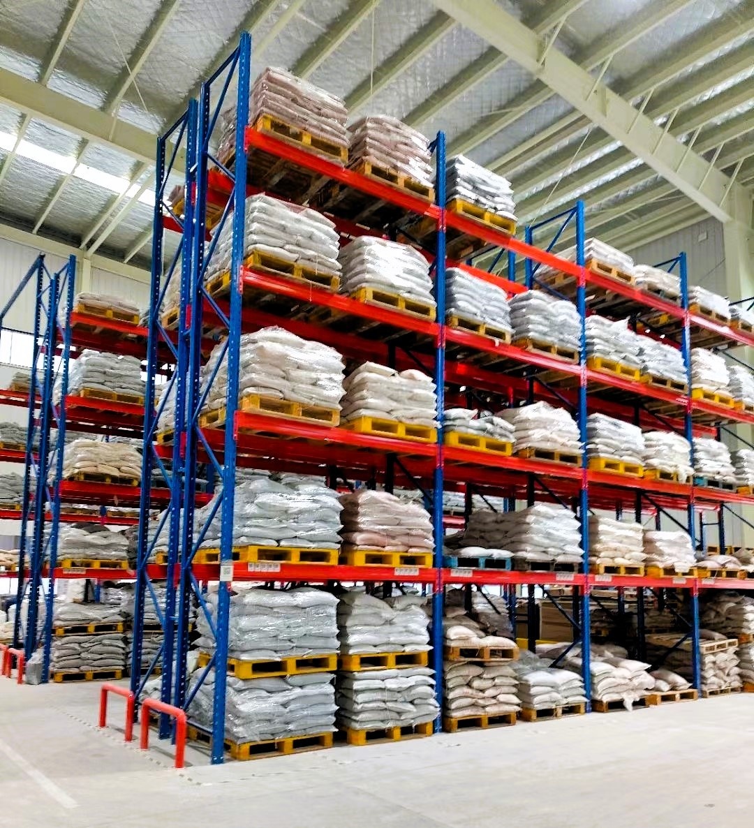 ISO CE Standard 5 Layer Corrosion Protection Blue and Orange Selective High Bay Storage Heavy Duty Pallet Racking System