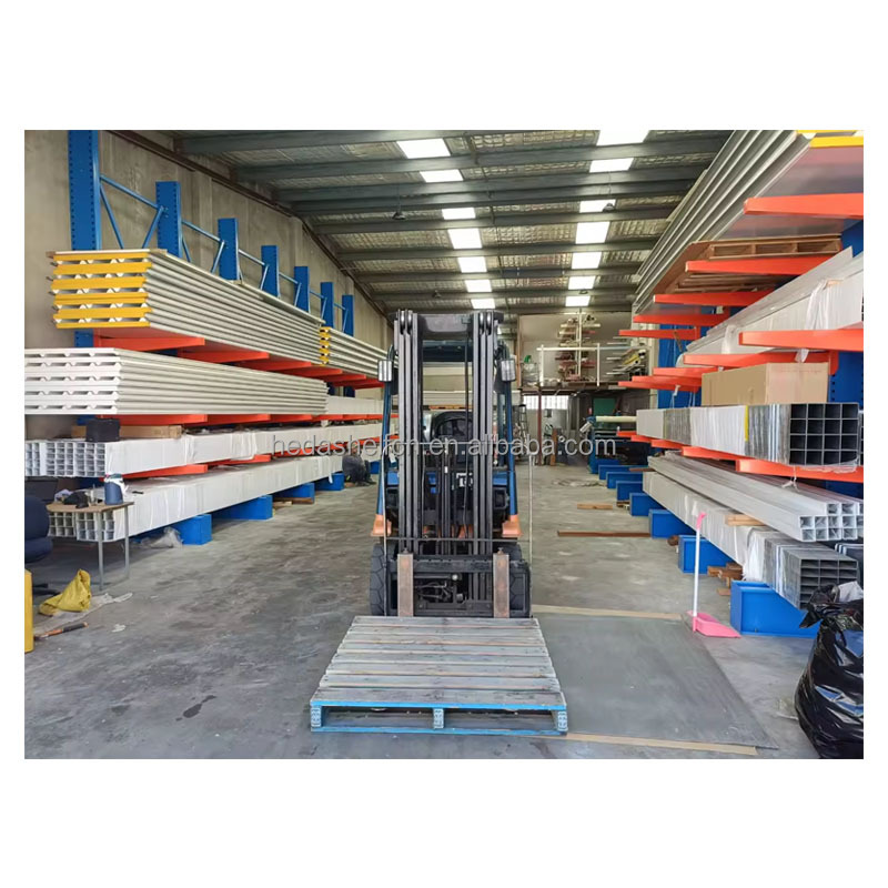 Warehouse Cantilever Racking and Shelf Stacking Rack Heavy Duty Pallet Rack Storage Steel Long Materials Pallet Racks Storage
