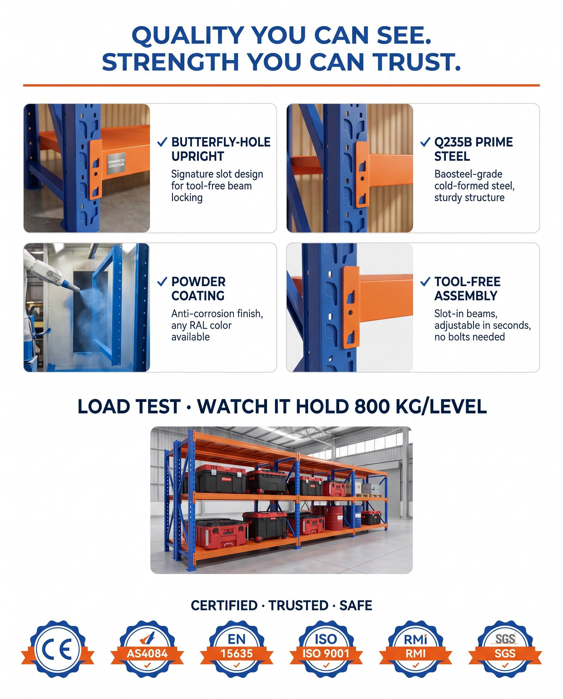 Shelving Light Duty Commercial Storage System