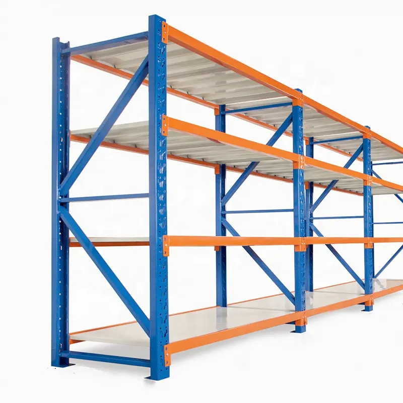 Stacking Long Span Shelving Storage Metal Shelf Rack Assembly Shelves for Warehouse Heavy Duty