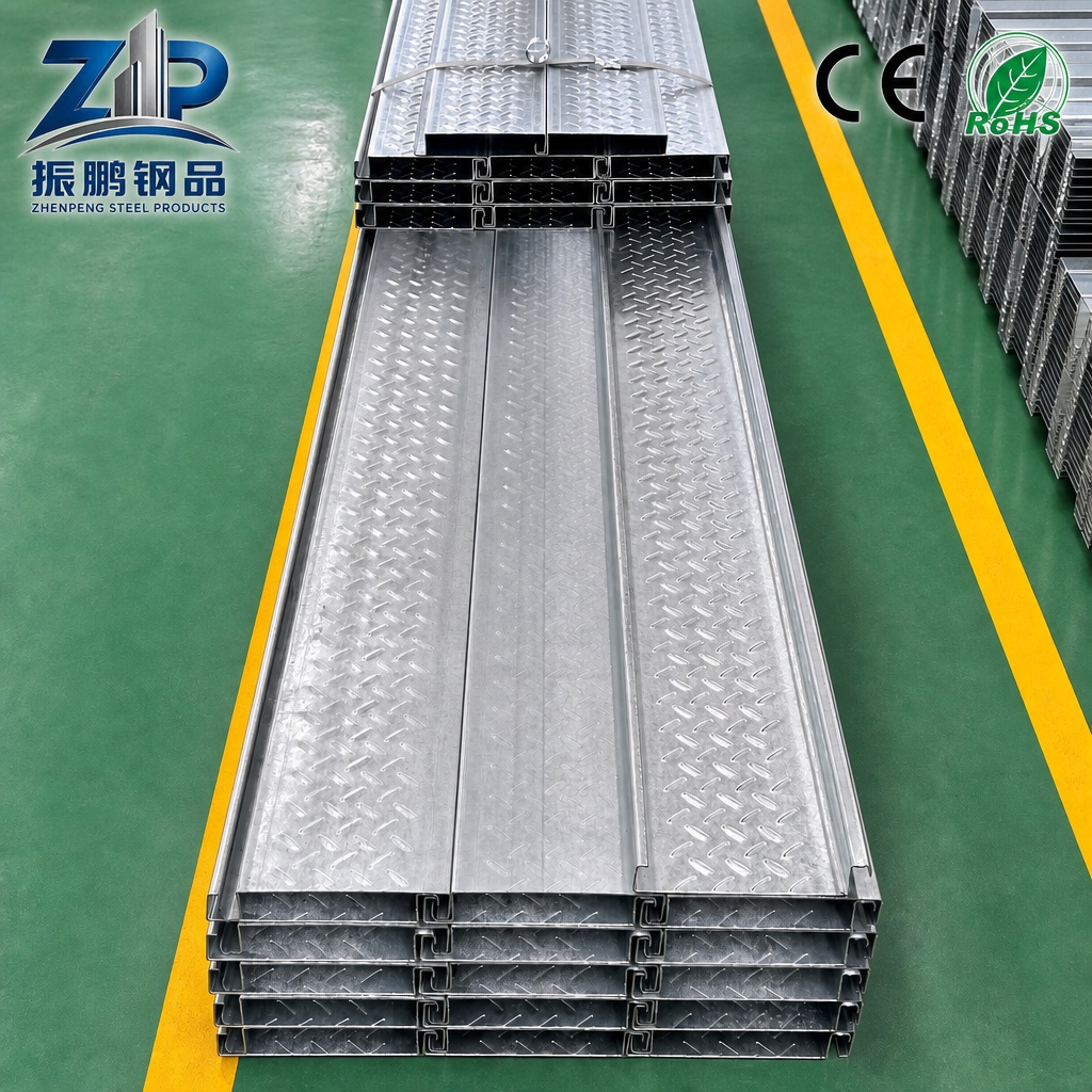 Warehouse Rack Platform Floor Deck | Dry-Lay Prefabricated Steel Panel For No-Concrete Storage Warehouse Building Construction