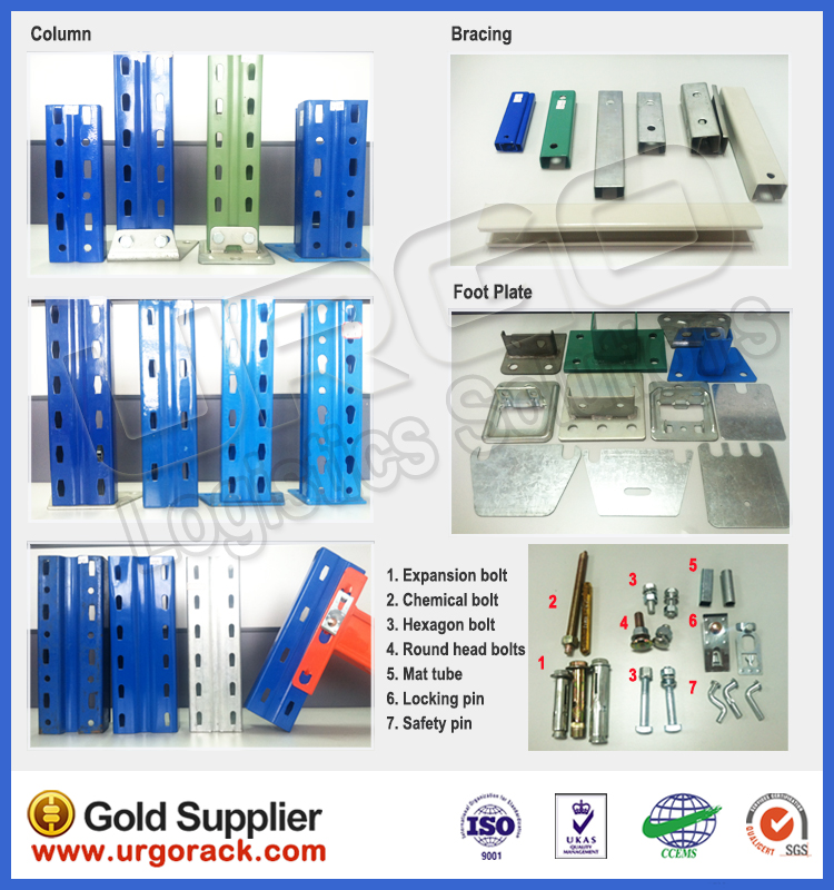URGO Very Narrow Aisle Pallet Rack Main Spare Parts