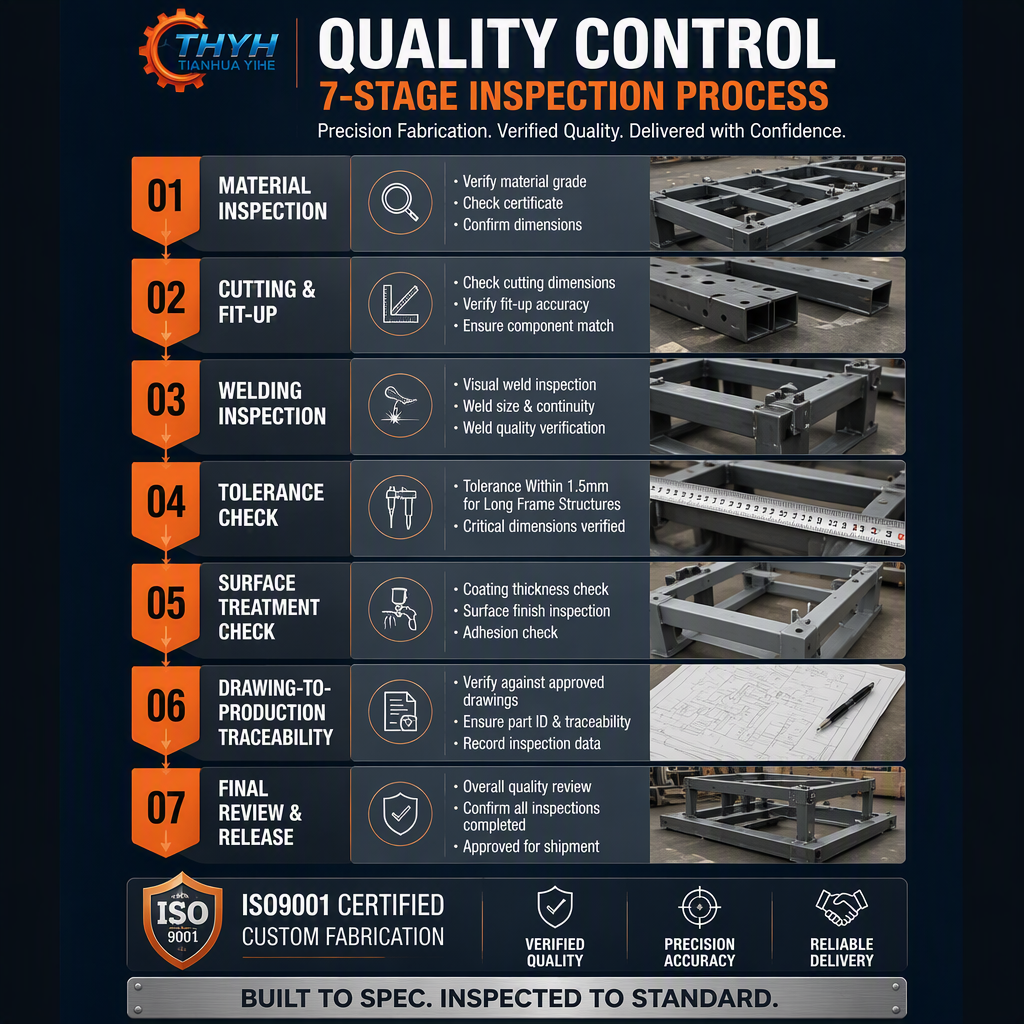 ISO9001 Certified Custom OEM Stainless Steel Shelving Frame | Heavy Duty Welded Fabrication Anti-Corrosion for Warehouse Storage
