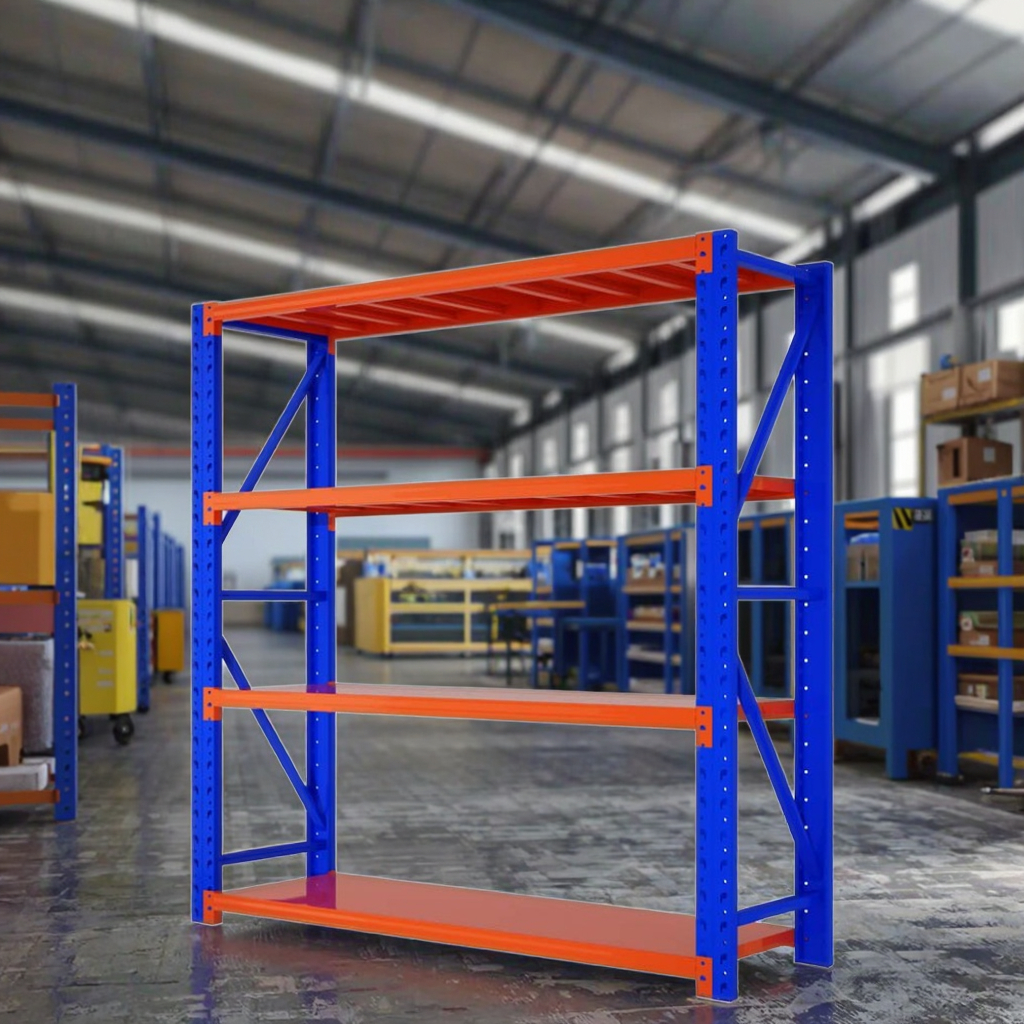 Medium Duty Industrial Workshop Storage Racks New Corrosion-Protected 5-Layer Steel Warehouse Racking Shelves Selective Rack